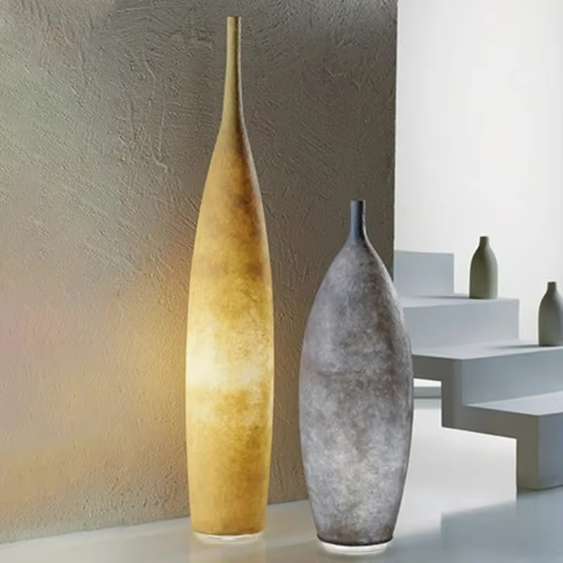 Resin Art Floor Design - Art vase floor lamp Minimalist Bedroom