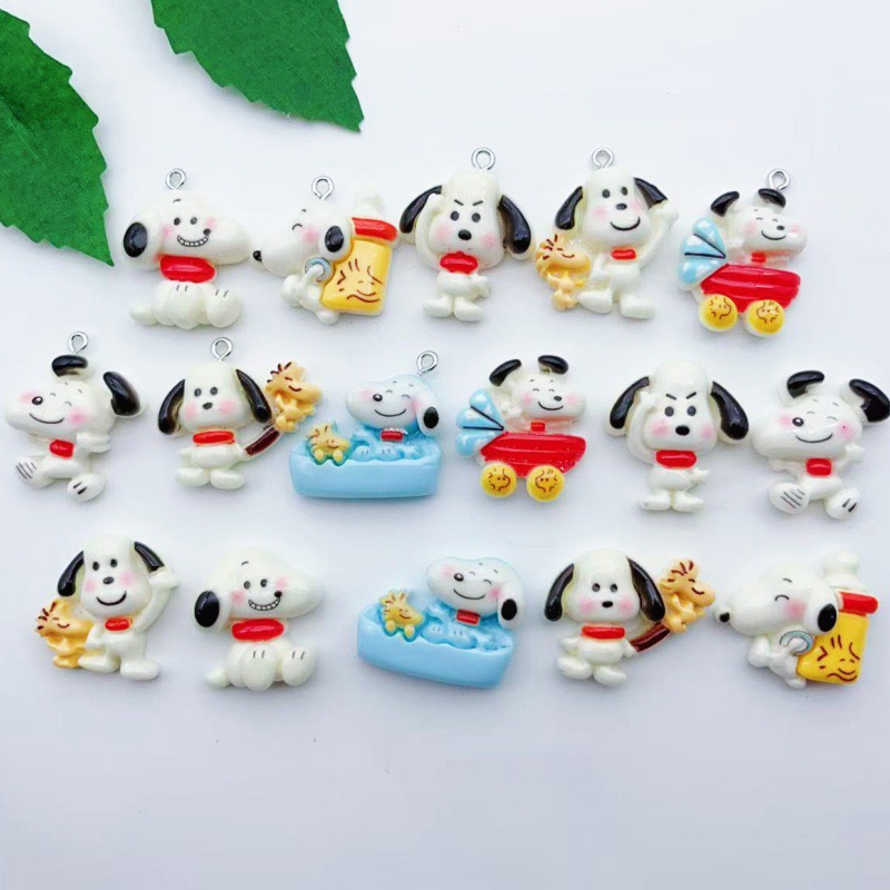 Resin Art Gift Ideas - 12pcs resin cartoon dog pendant, DIY