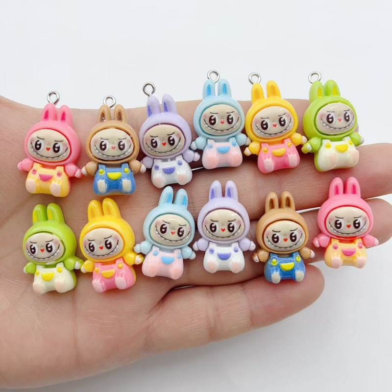 Resin Art Gift Ideas - 10Pcs Kawaii Rabbit Strawberry House Resin
