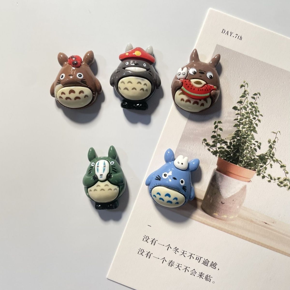 Resin Art Anime - Totoro Anime Resin Fridge Magnet Cute