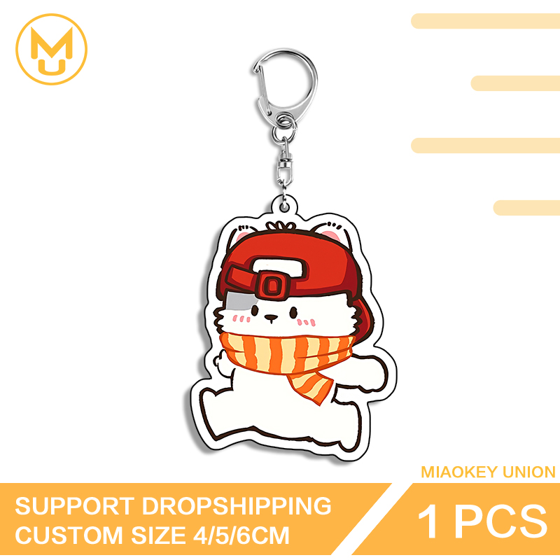 Cute Run Bear Eye Catching Edg - Resin Art Design Keychain recension och pris