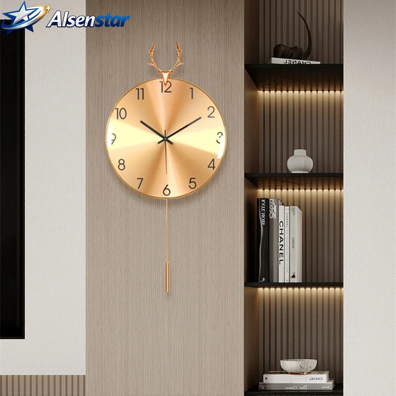 Nordic Luxury Wall Clock for H - Resin Art Wall Clock recension och pris