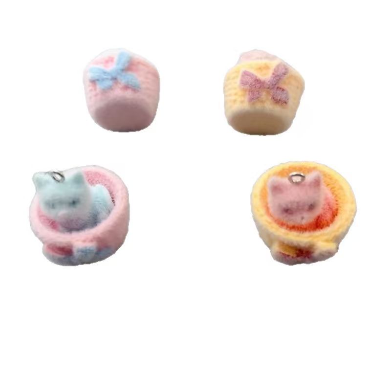 4pcs 3D plush resin cat pendan - Resin Art Gift Ideas recension och pris