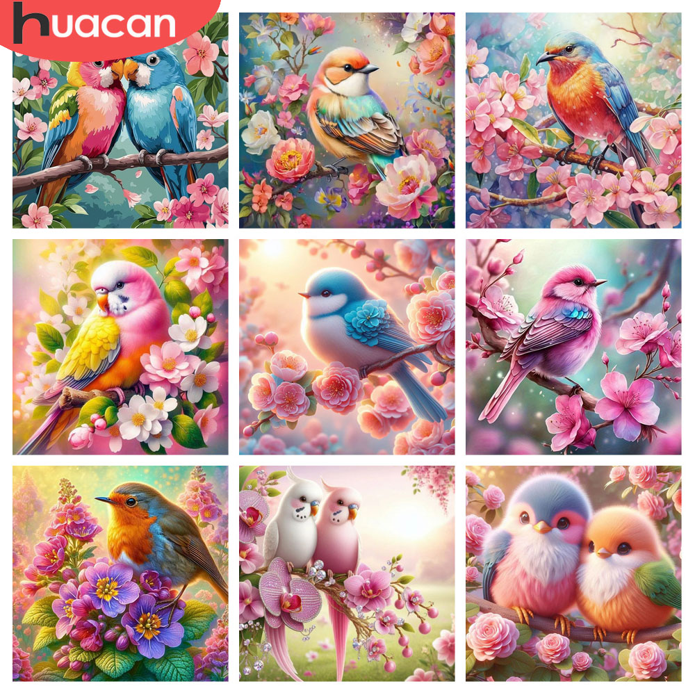 HUACAN Diamond Painting Bird F - Resin Art Of Rose recension och pris