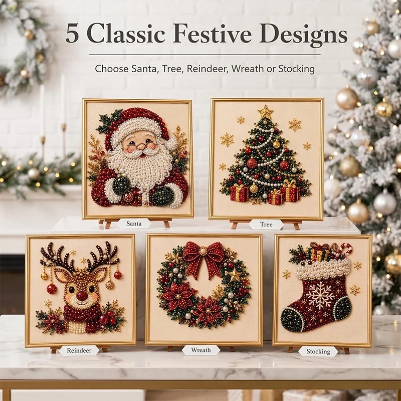 Christmas Pearl Diamond Painti - Resin Art Wall recension och pris
