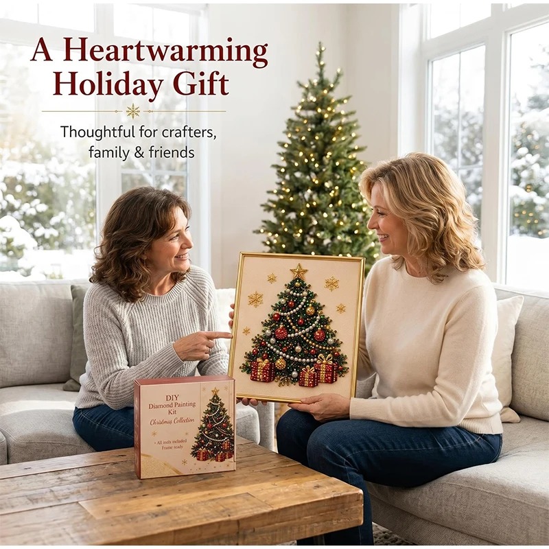Christmas Pearl Diamond Painti - Resin Art Wall recension och pris
