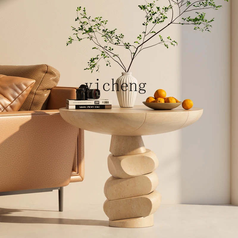 L8-12 Rotating Coffee Table Cr - Resin Art Coffee Table recension och pris