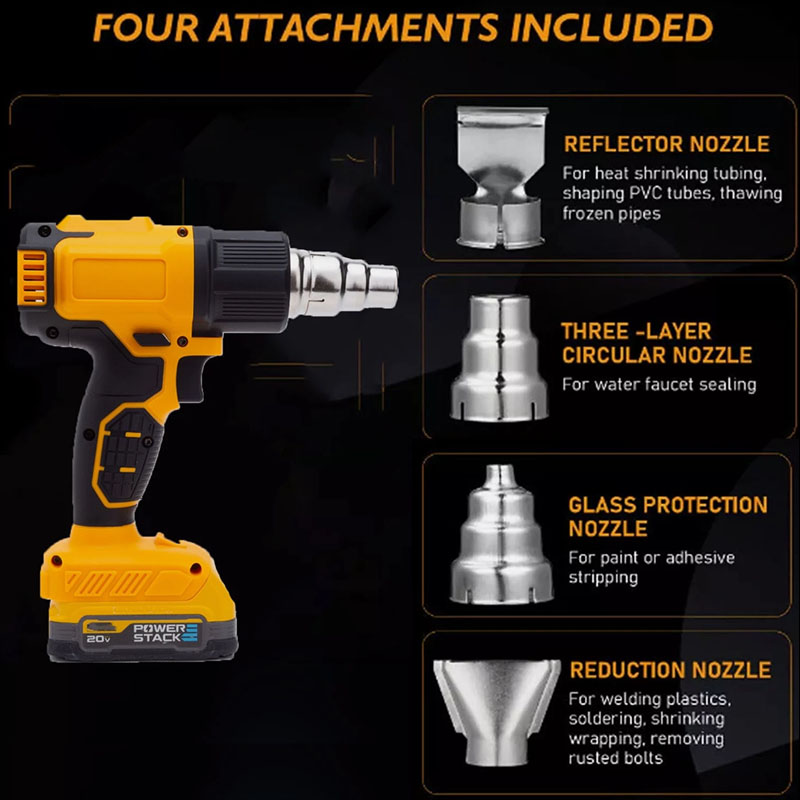 Cordless Heat Gun Hot Air Gun  - Resin Art Heat Gun recension och pris