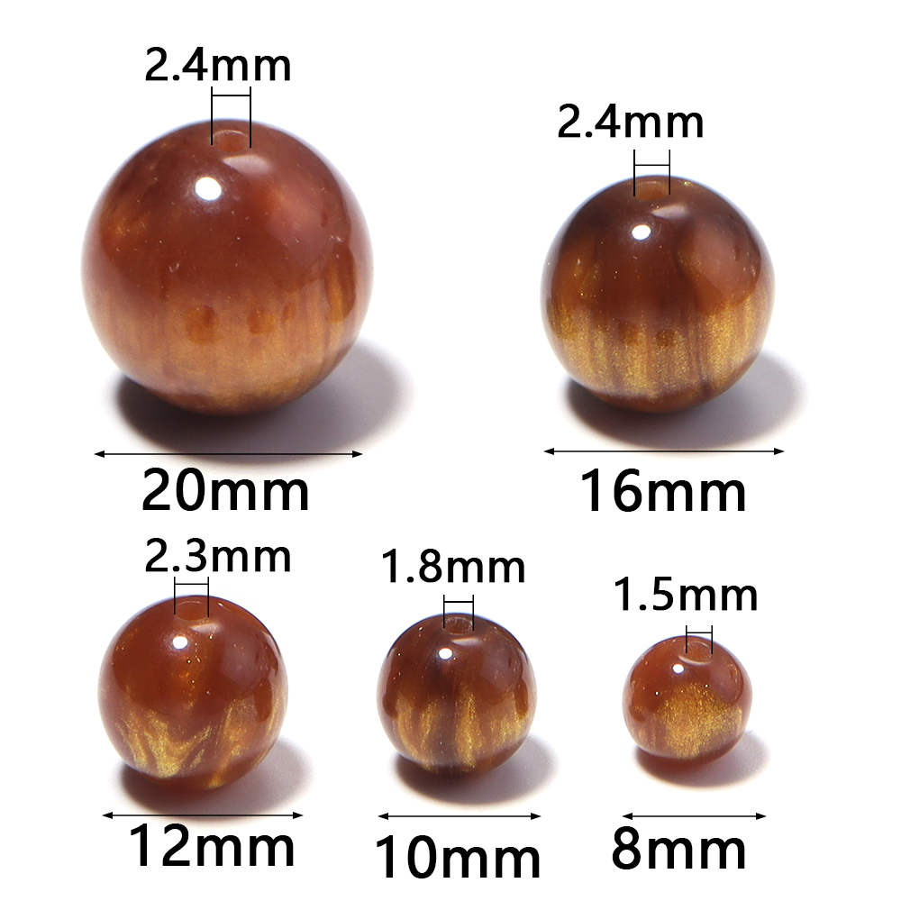 5-30pcs/lot 8-20mm Gilding Res - Resin Art Gift Ideas recension och pris
