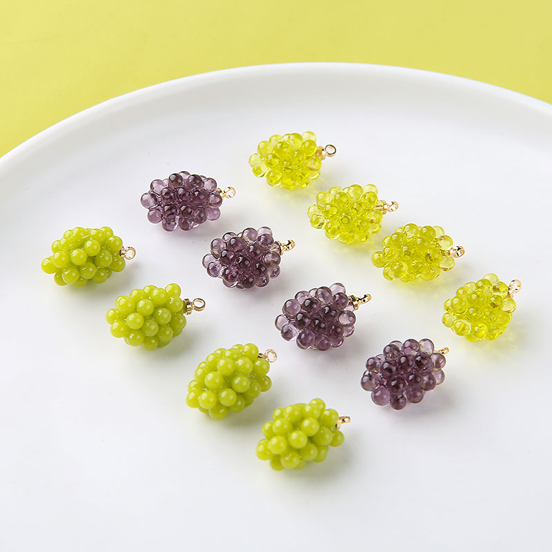 6pcs Cute Little Grapes Resin  - Resin Art Gift Ideas recension och pris