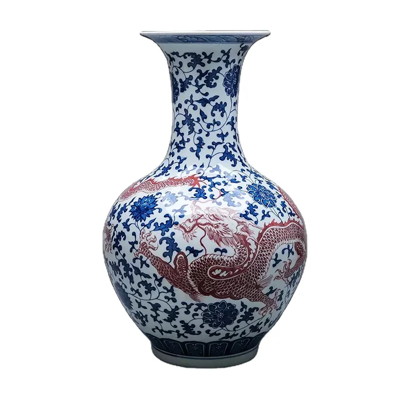 Chinese Antique Ceramic Dragon - Resin Art Floor Design recension och pris