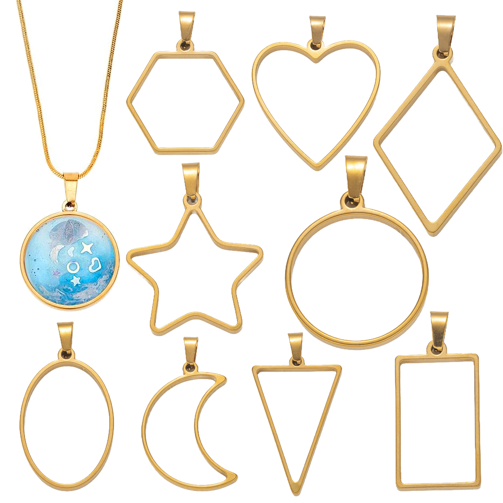 5pcs Stainless Steel Open Back - Resin Art Gift Ideas recension och pris