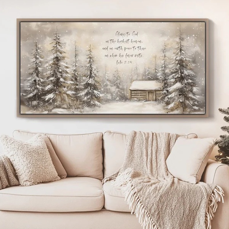 Christmas Bible Verse Wall Art - Resin Art Quotes recension och pris