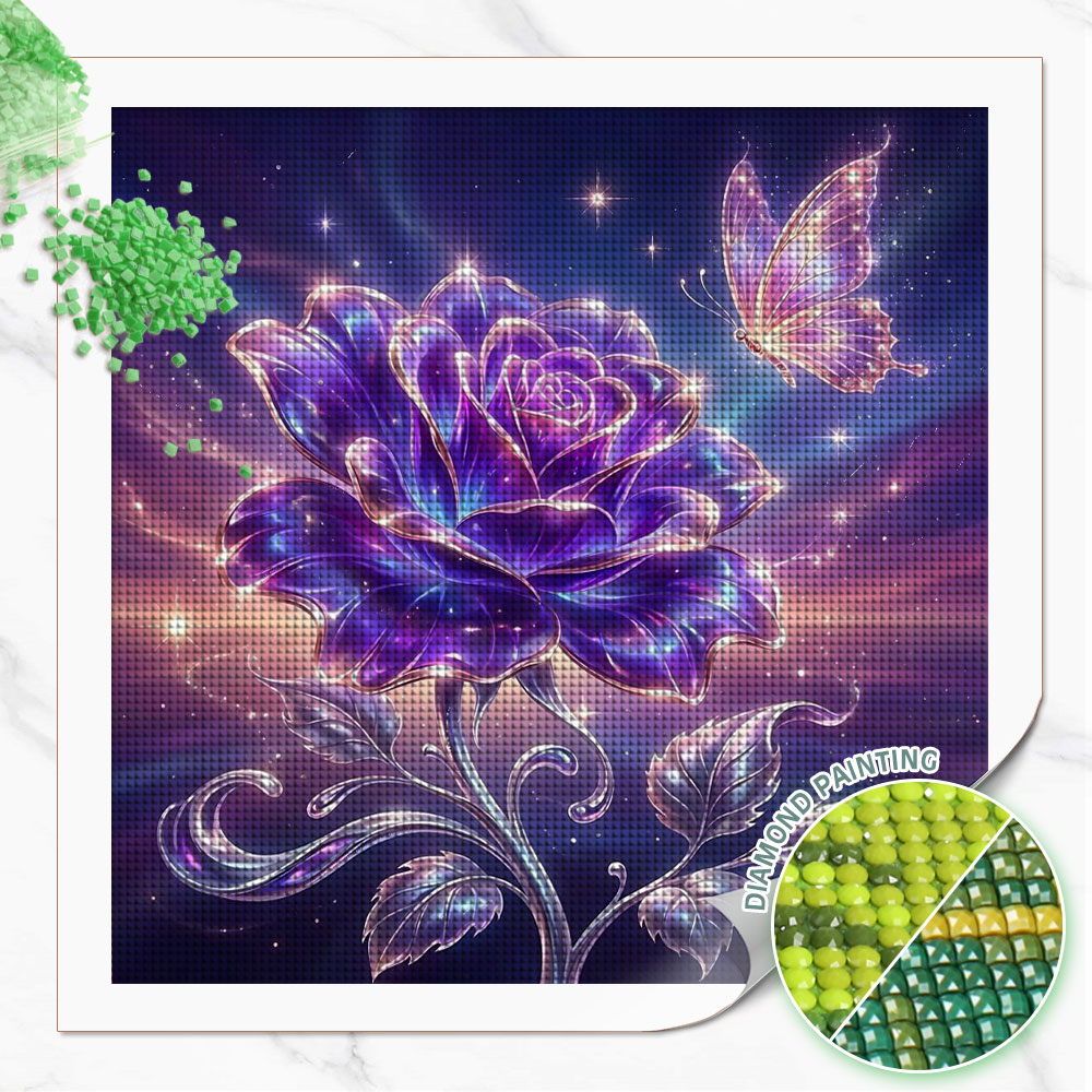 Huacan Full Square Round Diamo - Resin Art Of Rose recension och pris