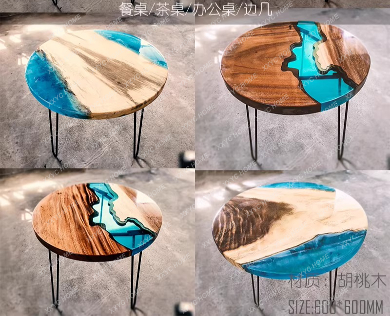 Creative art dining table epox - Resin Art Coffee Table recension och pris