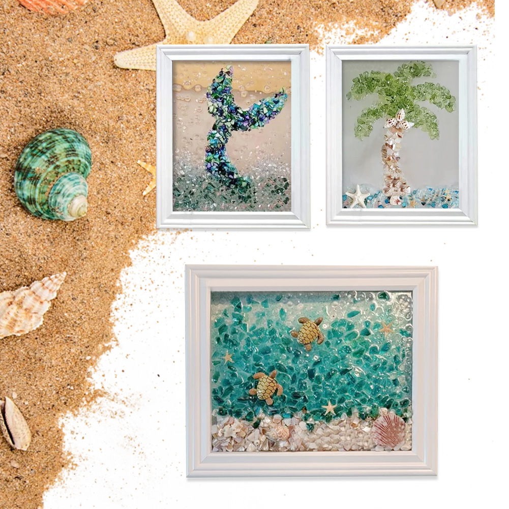Sea Glass Art Kits Sea Glass A - Resin Art Beach Theme recension och pris