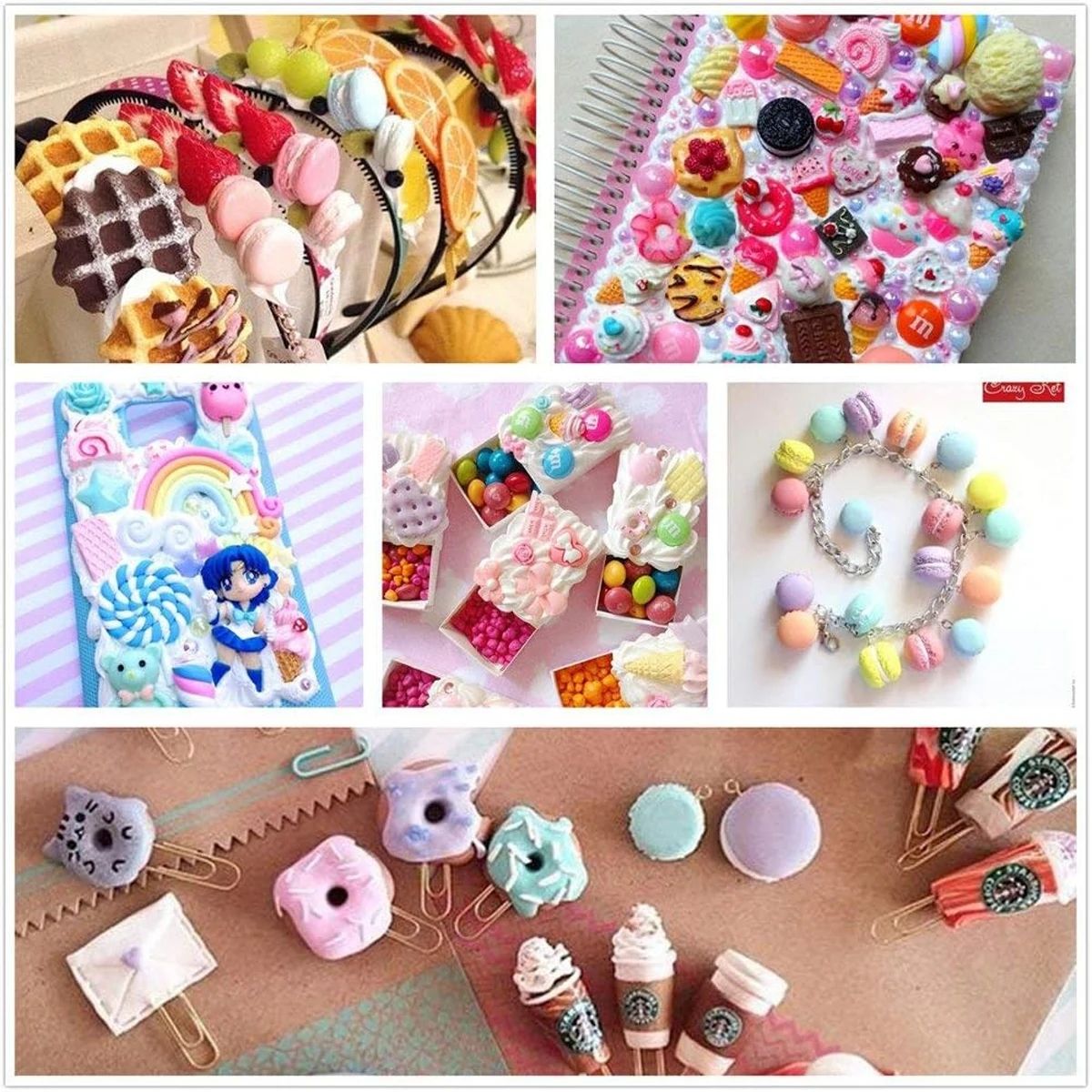 30pcs Random Candy Slime Charm - Resin Art Gift Ideas recension och pris
