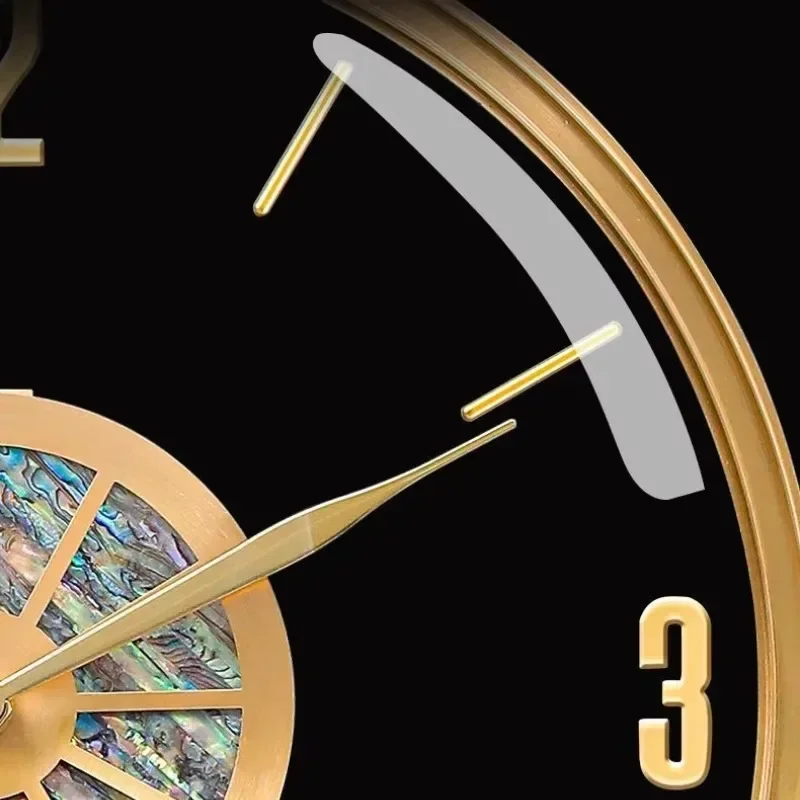 Alloy Case Modern Luxury Wall  - Resin Art Wall Clock recension och pris