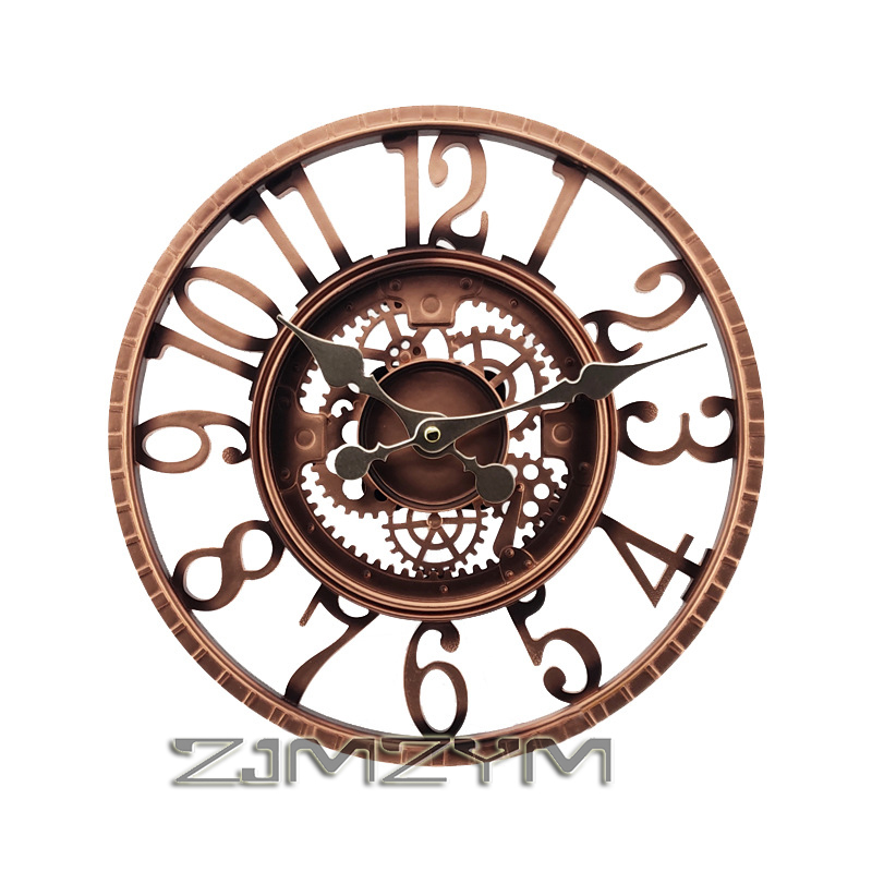 12 Inch Indoor/Outdoor Retro W - Resin Art Wall Clock recension och pris