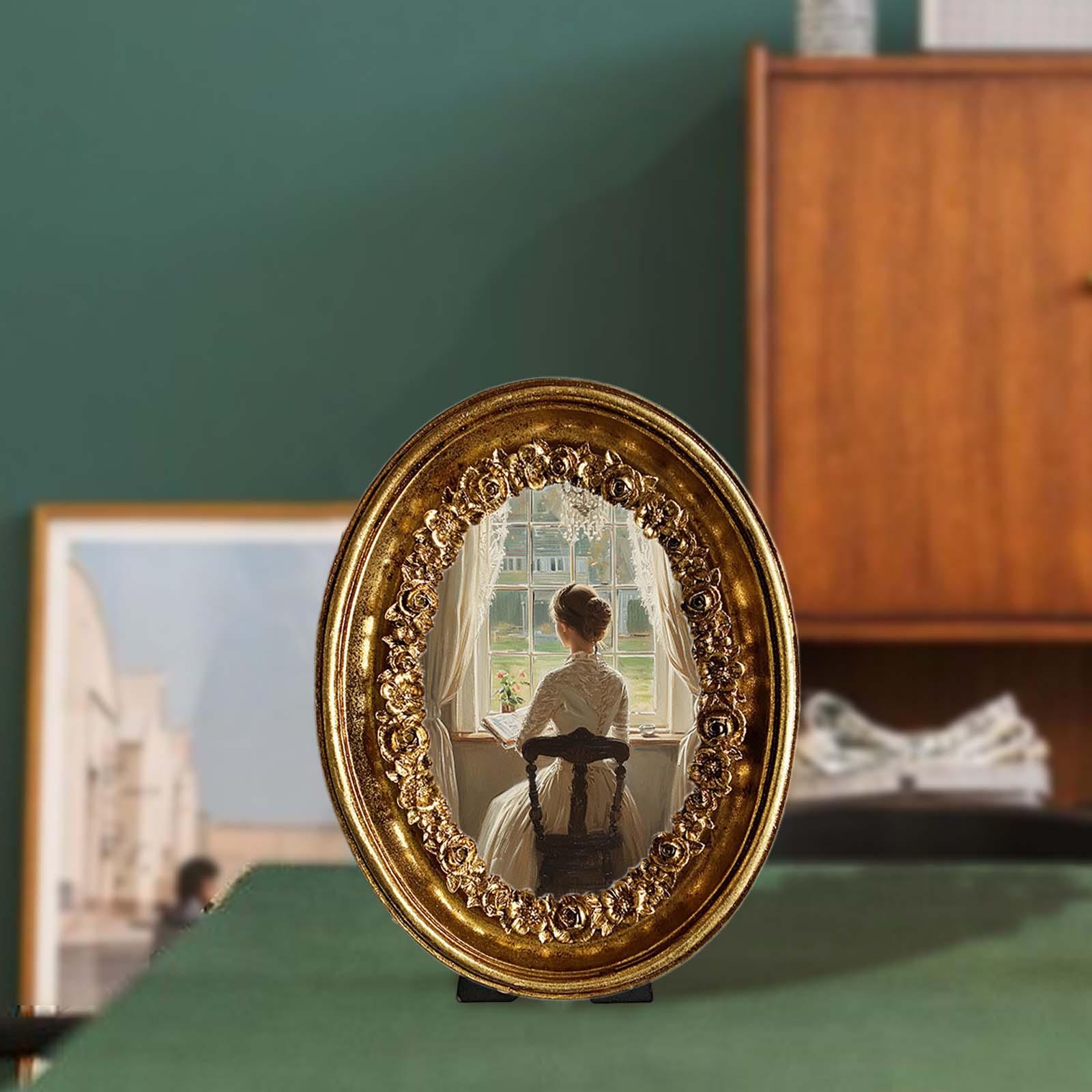 Vintage Oval Photo Frame 5.8x7 - Resin Art Gallery recension och pris