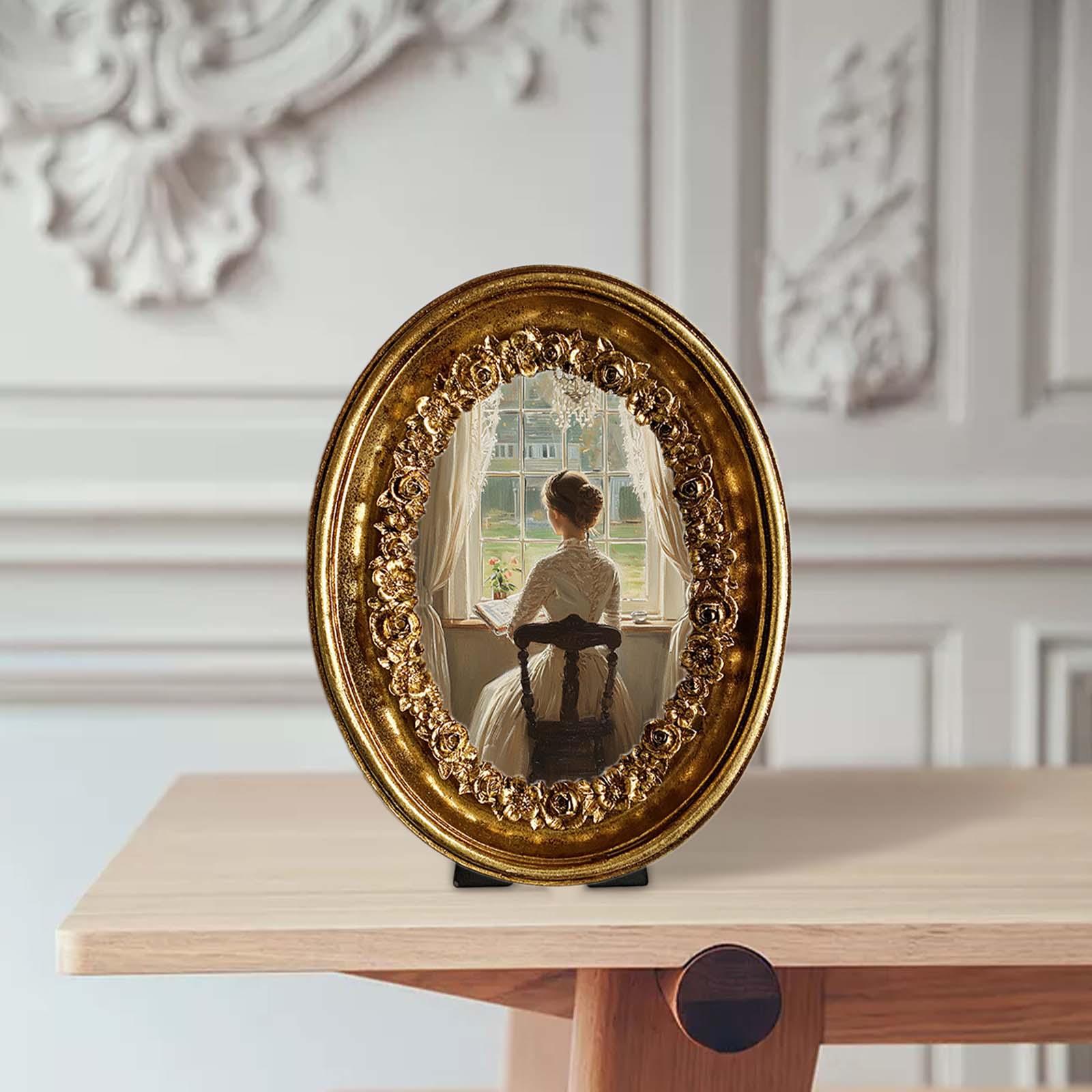 Vintage Oval Photo Frame 5.8x7 - Resin Art Gallery recension och pris
