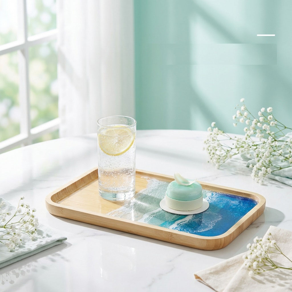 Epoxy Resin Ocean Art Decorati - Resin Art Coffee Table recension och pris