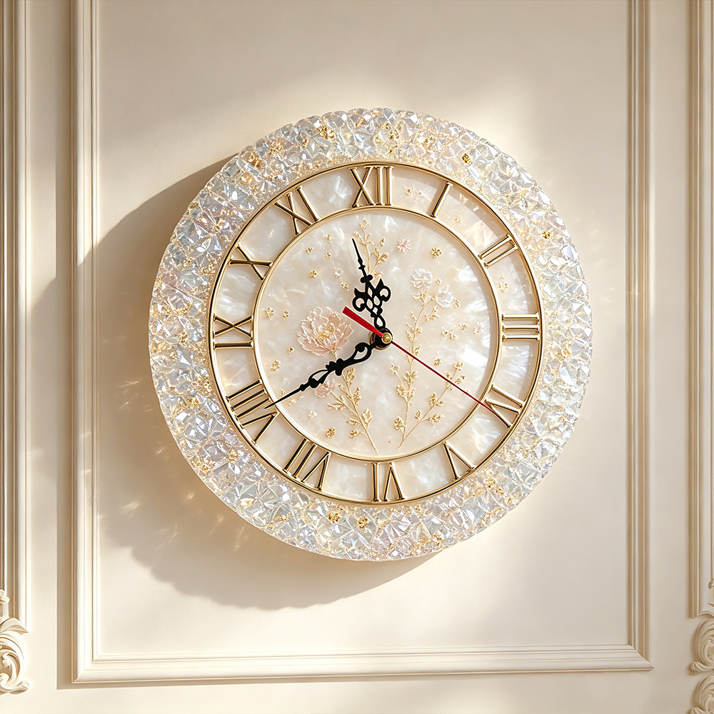 Diamond Faceted Clock Silicone - Resin Art Wall Clock recension och pris