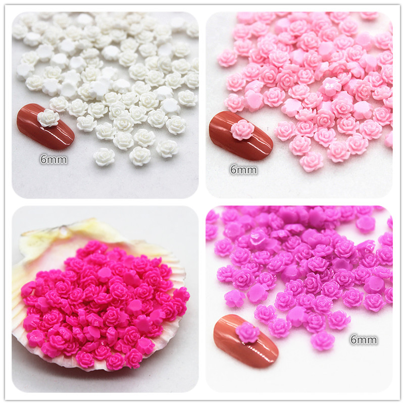 100pcs 6mm Resin Mini Rose Flo - Resin Art Of Rose recension och pris
