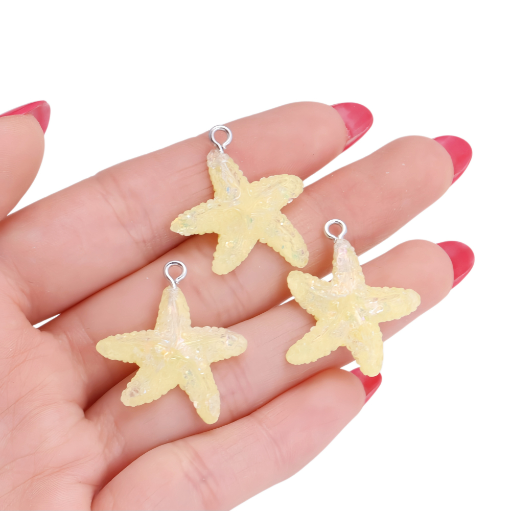 10Pcs Colorful Resin Starfish  - Resin Art Beach Theme recension och pris