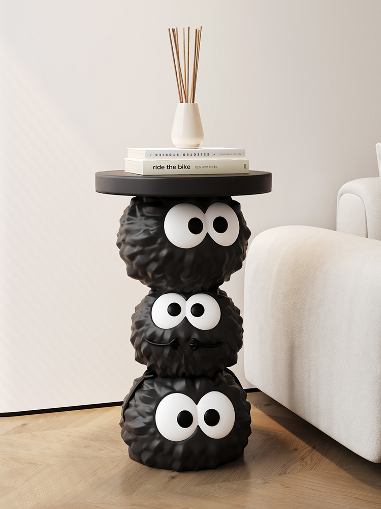 Creative Cartoon Coal Ball Cof - Resin Art Coffee Table recension och pris