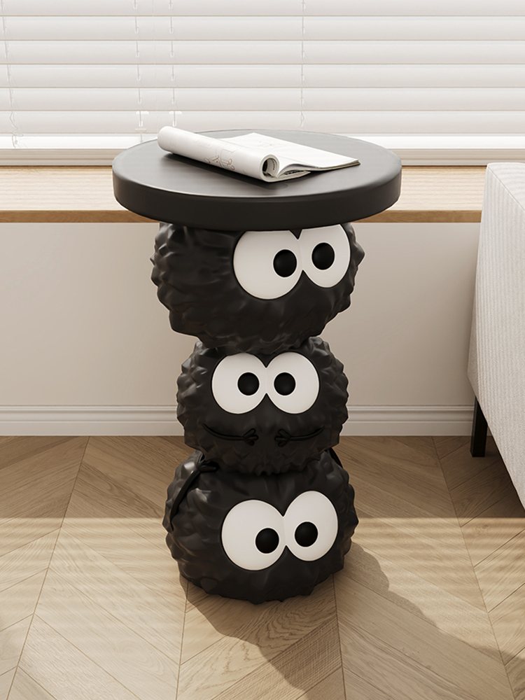 Creative Cartoon Coal Ball Cof - Resin Art Coffee Table recension och pris