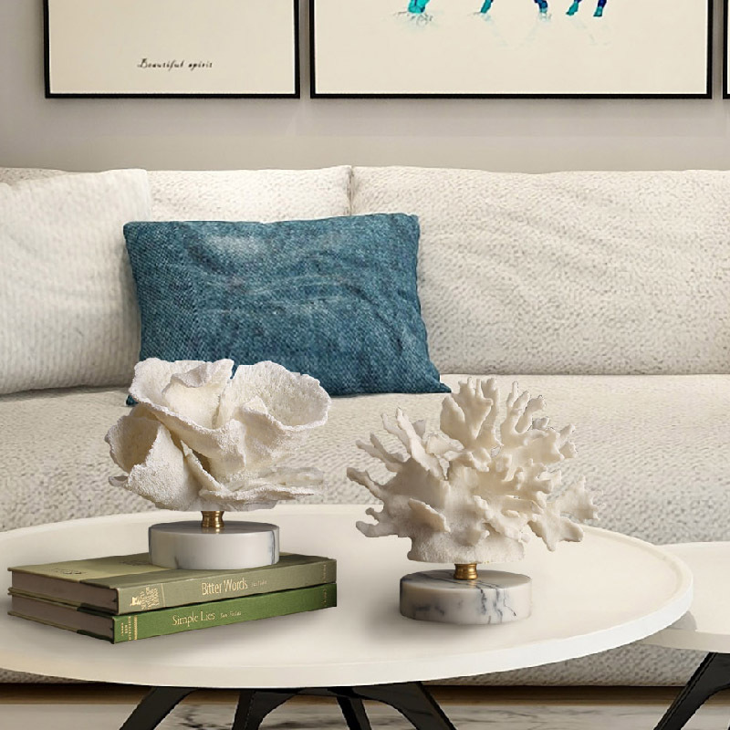Nordic Style Simulated Coral R - Resin Art Coffee Table recension och pris