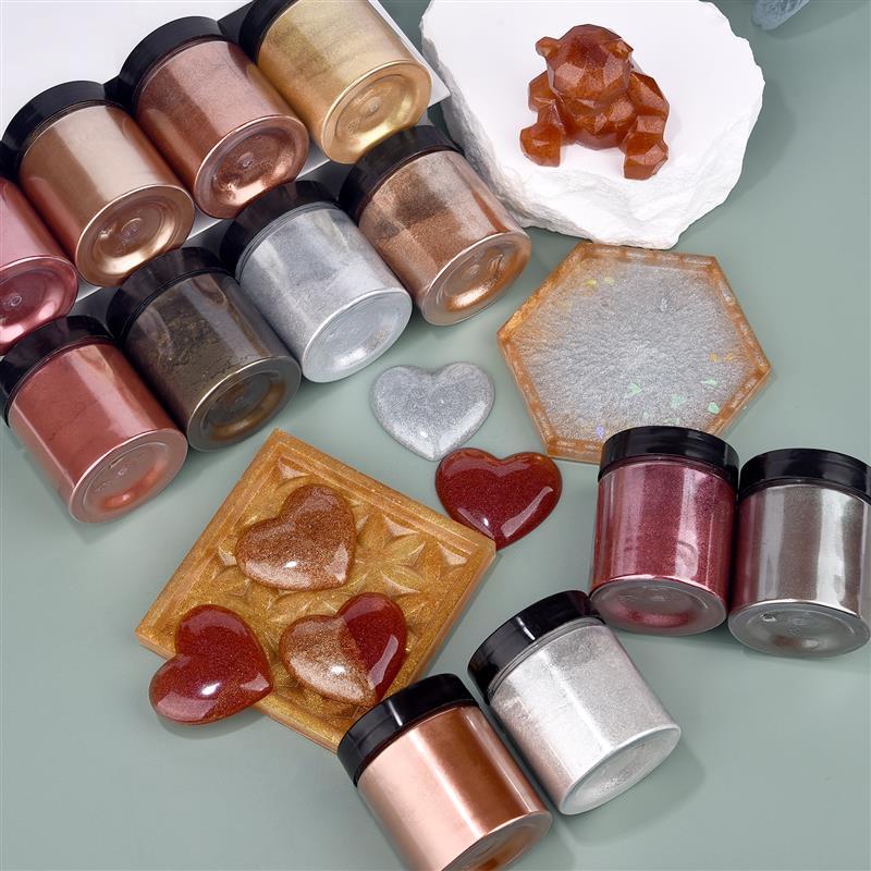 50g Shimmer Metallic Gold Silv - Resin Art Liquid recension och pris