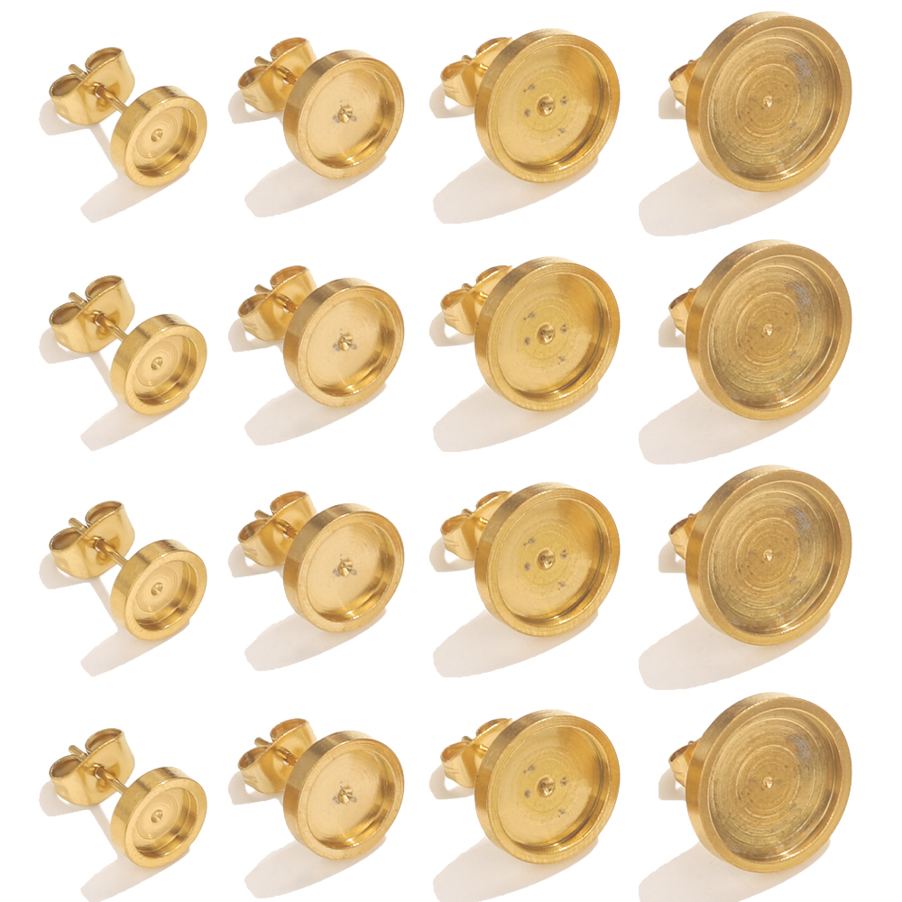 10pcs Stainless Steel Gold Ear - Resin Art Gift Ideas recension och pris