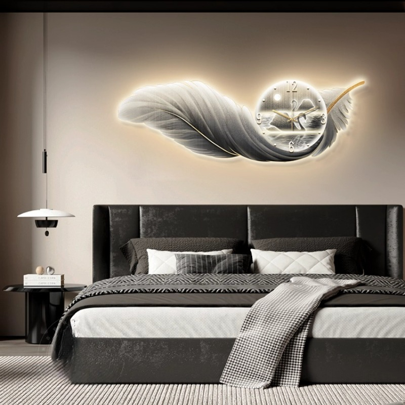 Nordic Luxury Wall Clock LED F - Resin Art Wall Clock recension och pris